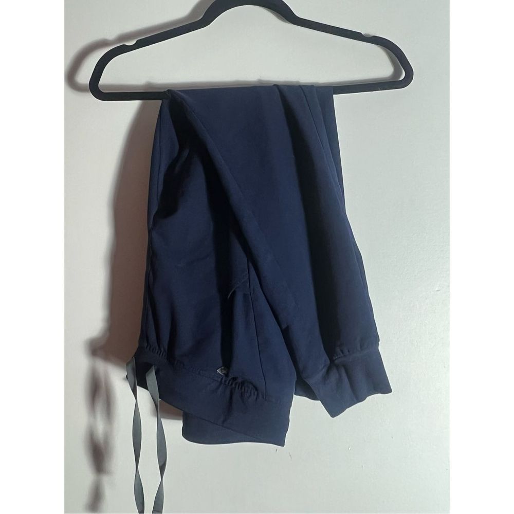 Figs small petite jogger scrub pants in navy blue